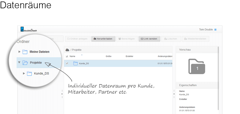 screenshot of Business Filemanager